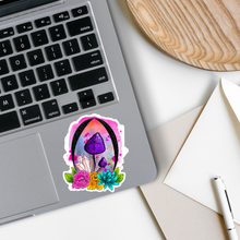 Load image into Gallery viewer, Purple Mushroom Flowers Sticker
