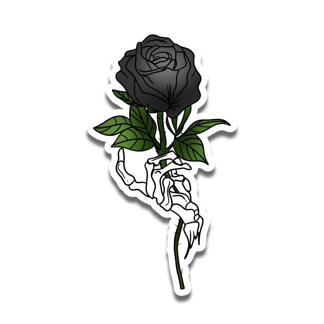 Black Rose Sticker