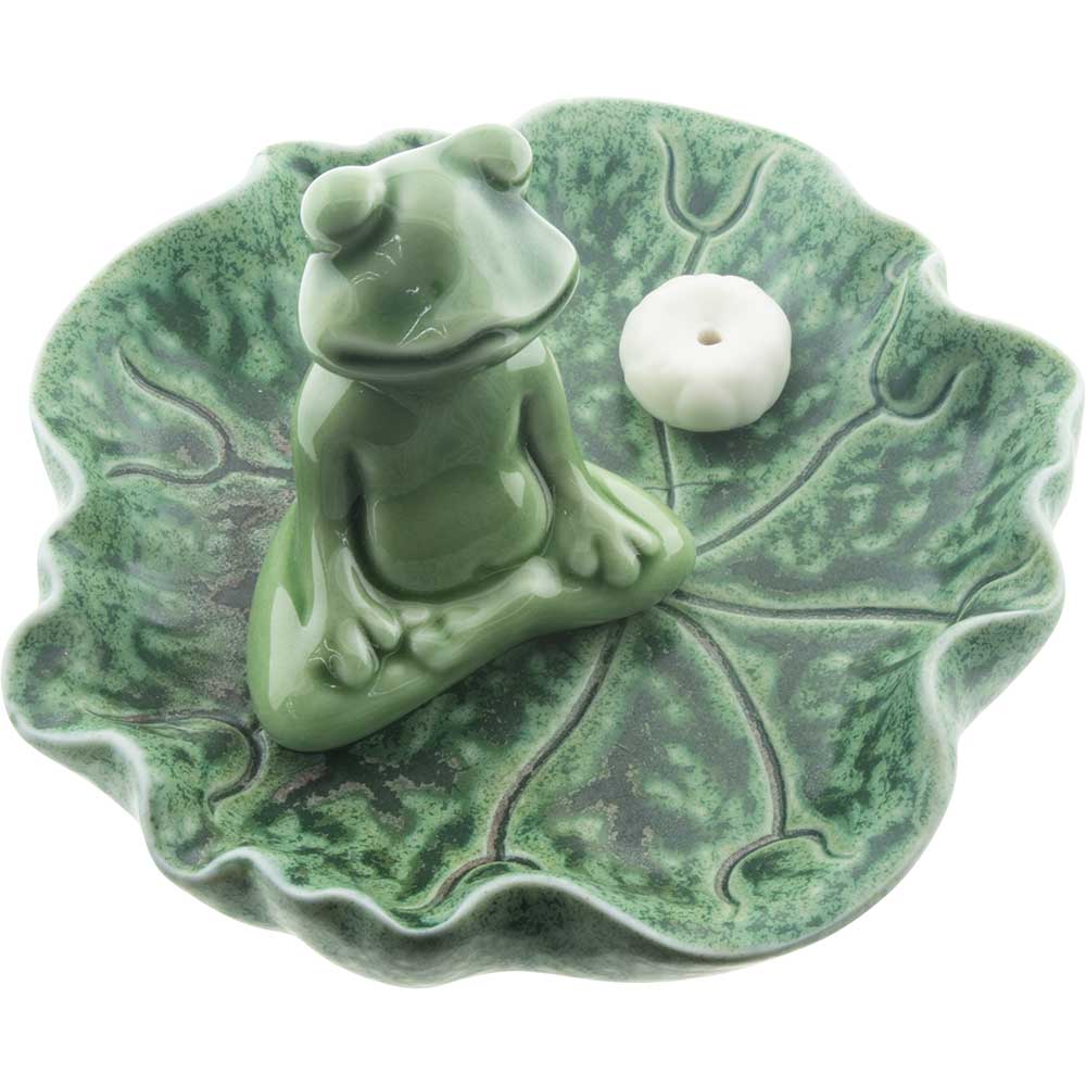 Zen Frog Incense Holder