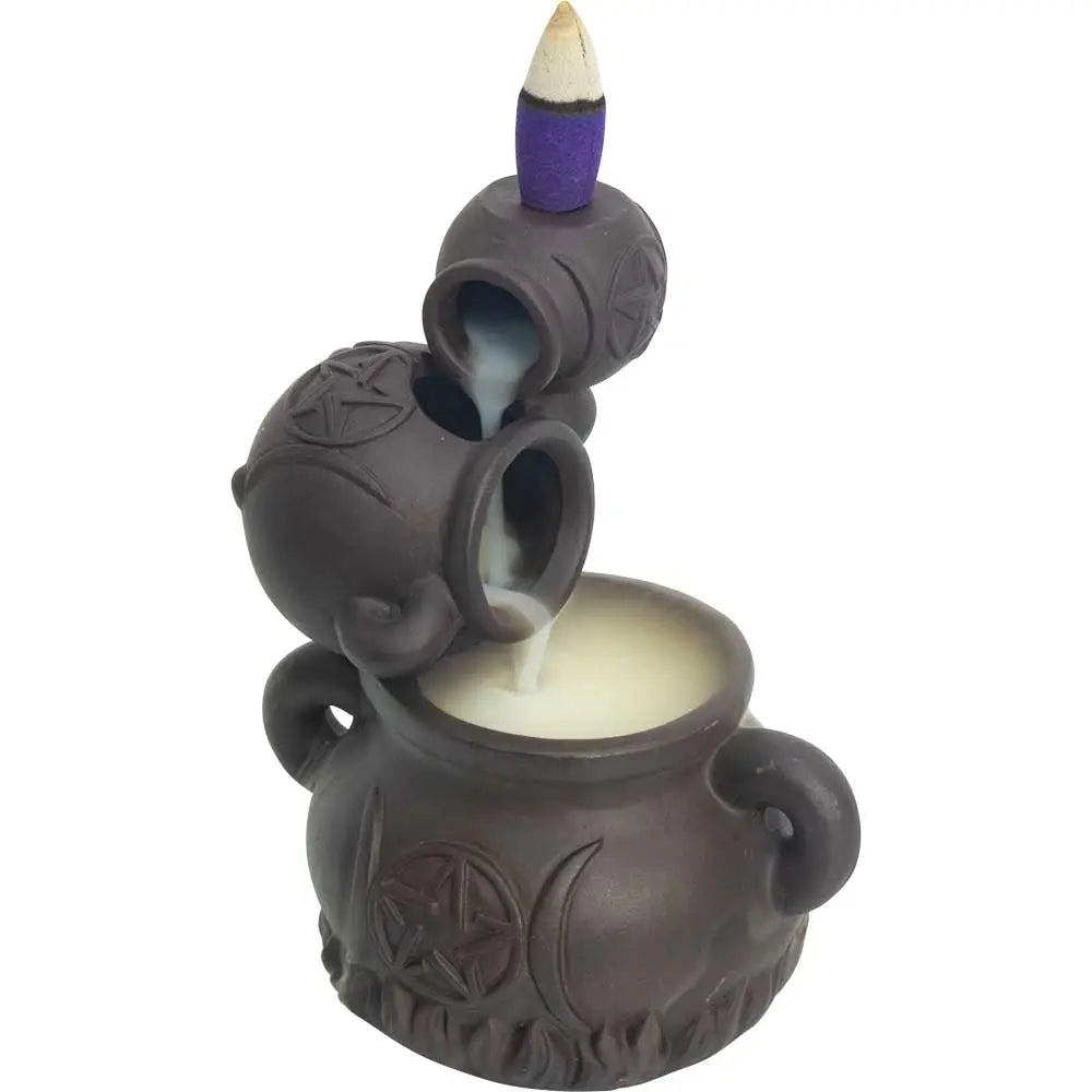 Triple Cauldron Backflow Incense Holder