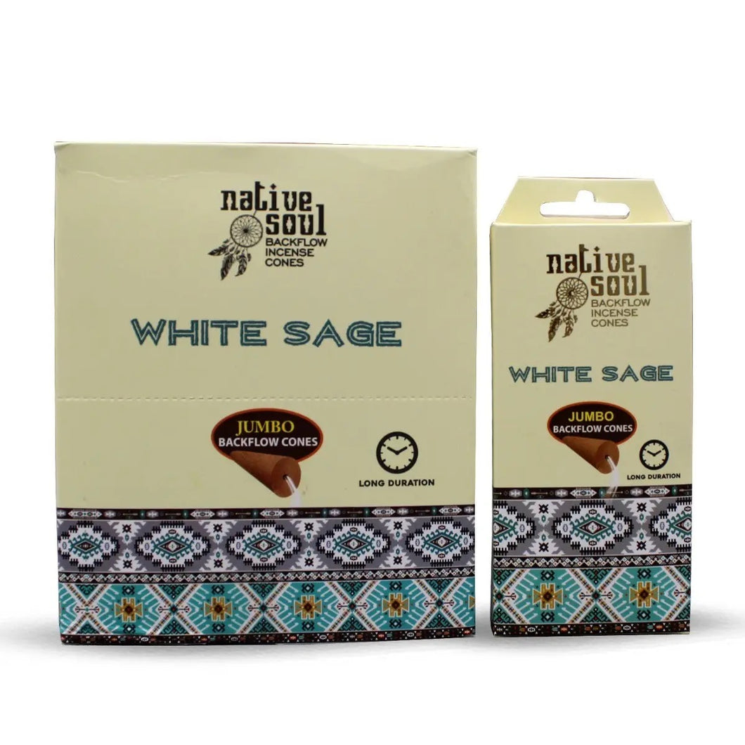 White Sage Backflow Incense Cones